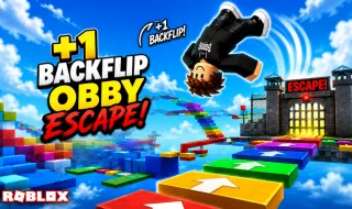 +1 Backflip Obby Escape - free online game