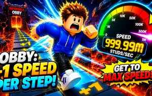 Play Obby: +1 Speed per Step now!