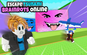 Play Escape Tsunami Brainrots Online now!