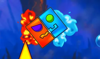 Fire and Water Geometry Dash