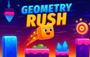 Play Geometric Rush: Adventures of the Cube now!