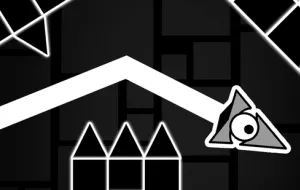 Play Geometry Dash Game: Black Wave now!