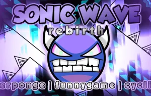 Play Geometry Dash Sonic Wave Rebirth now!