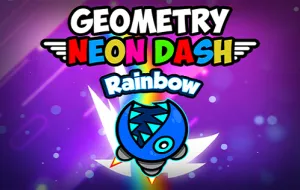 Play Geometry Neon Dash Rainbow now!