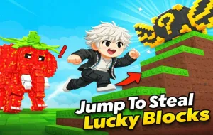 Play Jump To Steal Lucky Blocks now!