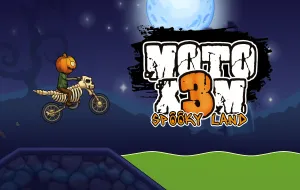 Play Moto X3M Spooky Land now!