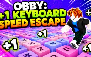 Play Obby: +1 Keyboard Speed Escape now!
