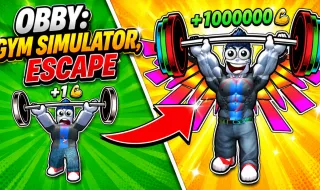 Obby: Gym Simulator, Escape - free online game