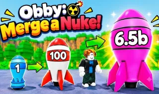 Obby: Merge a Nuke! - free online game