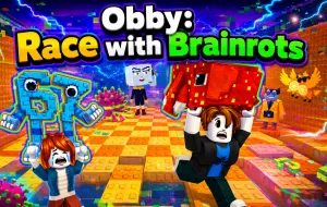 Play Obby: Race with Brainrots now!