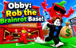 Play Obby: Rob the Brainrot Base! now!