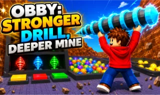 Obby: Stronger Drill, Deeper Mine - free online game