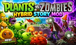 Plants Vs Zombie Hybrid Story Mod - free online game