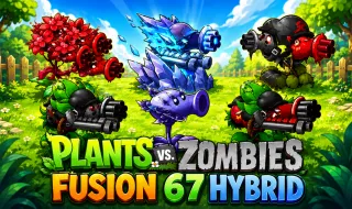 Plants vs Zombies Fusion 67 Hybrid - free online game