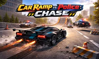 Car Ramp vs Police: CHASE